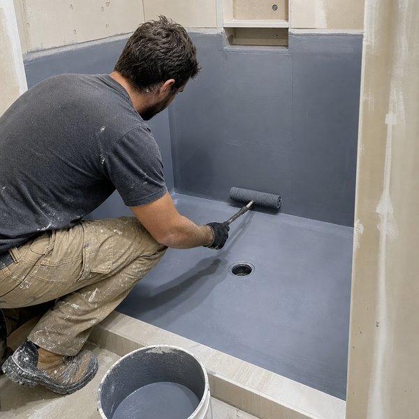 Waterproofing the Shower Walls and Floor – Shower Remodel